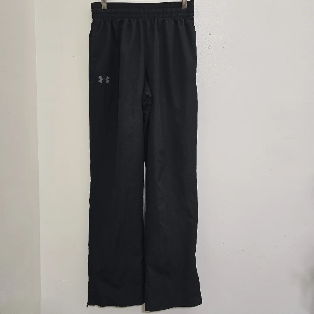 UNDER ARMOUR men size Small Vital Woven Pants Loose Track Mesh Lined Ankle Zip